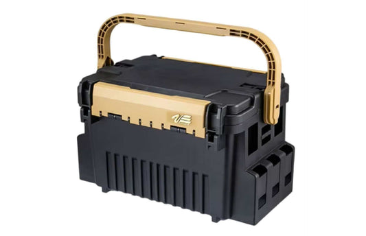 Meiho VS-7090A Angelbox Schwarz/Ocker – Area Trout Tackle Box mit Zubehör