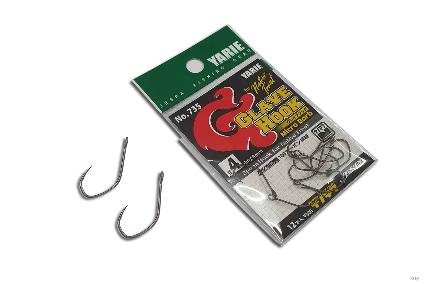 Yarie Glave Hook with Micro Barb Single Hook for Spoon/Blinker