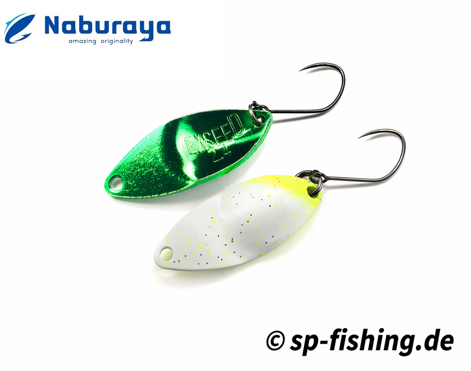 Naburaya Exceed Color Sonderfarbe #5 GLOW Löffel aus Metall mit leuchtender Farbgebung, handgefertigt, detailreiche Oberfläche.