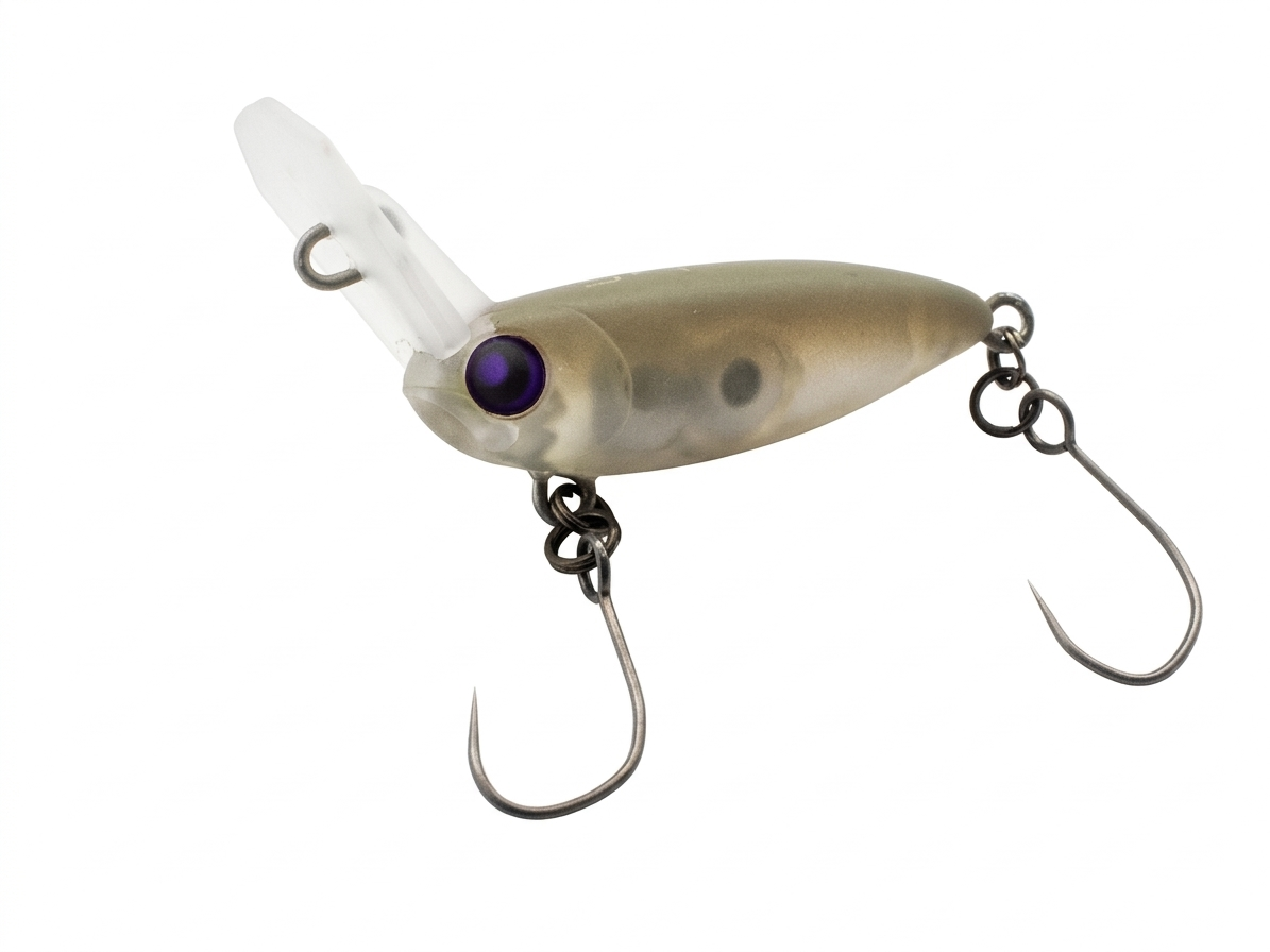 Rodio Craft USSA XS #7 Wobbler, detailreiche Nahaufnahme des Köders mit buntem Design und realistischer Form.