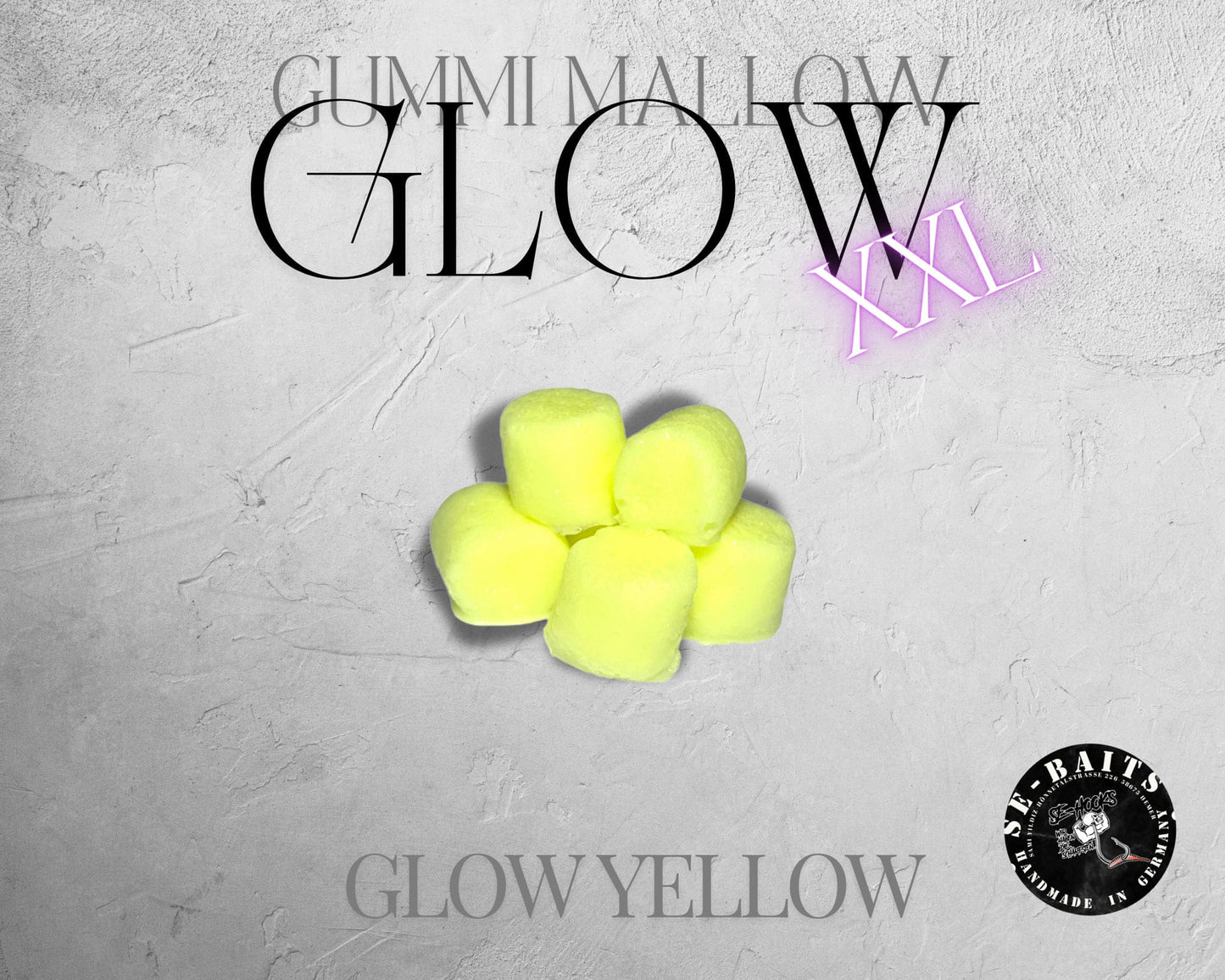 SE-BAITS РЕЗИНОВЫЙ MALLOW XXL GLOW ОГРАНИЧЕННЫЙ ВЫПУСК ЭКСТРЕМАЛЬНО ПЛАВАЮЩИЙ