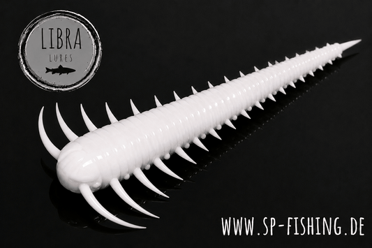 Libra Lures Slayzur 55mm Forellen Gummiköder mit Aroma, aufgetreibend, detailreiche Ansicht des Forellenköders