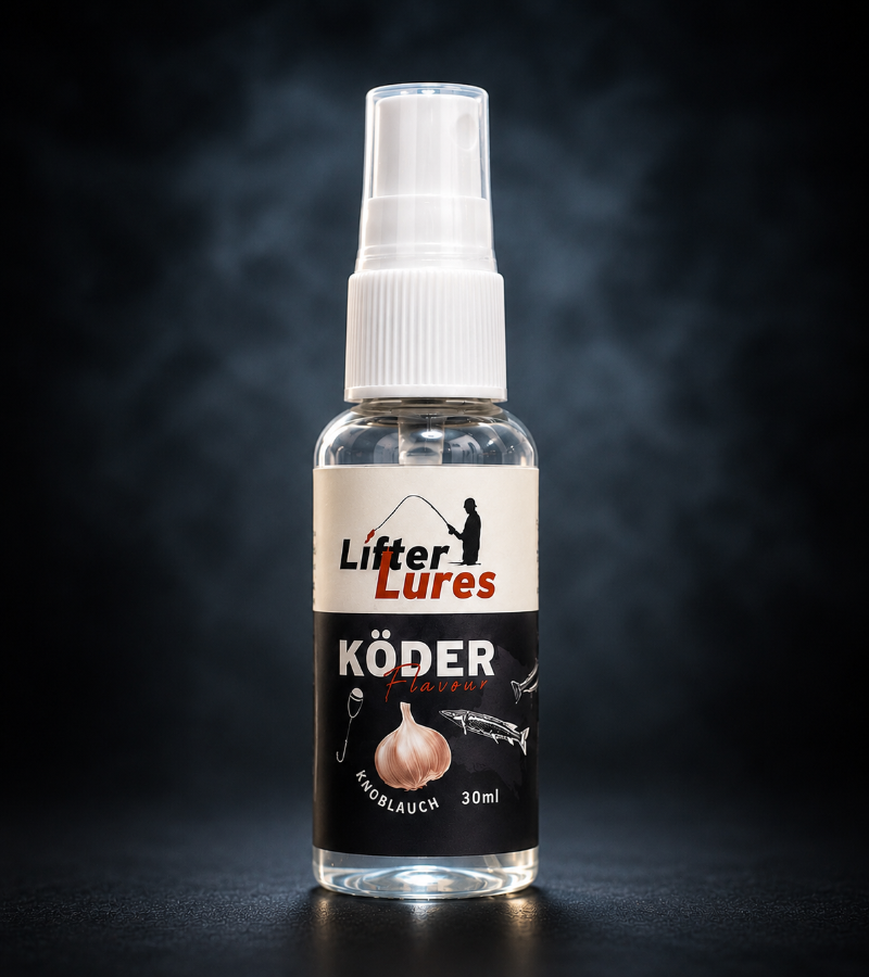 Lifter Lures Flavour Knoblauch 30 ml Flavour Attractant in Dispenser, ideal für Angeln mit aromatischem Knoblauchgeschmack