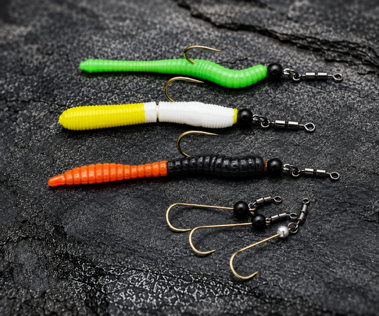Soorex Pro Hooks Flutter Rig 2.0 Haken mit Tungsten Perle