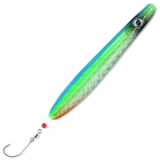 Troutwerk ParaLAXX 5g inline blinker for sea trout fishing, showcasing its sleek design and vibrant colors.