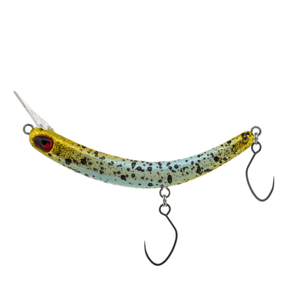 PROBAITS Tumbling Banana Wobbler – Forellen Crankbait Overhead Lip-Crank 10316