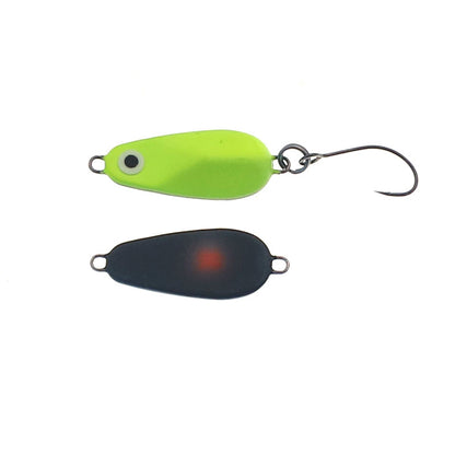 Perfekte Angel-Löffel "Bullshark Spoon" 3g von Perfect-Fishing, detailreiche Nahaufnahme des Köders auf dem Bild 36.