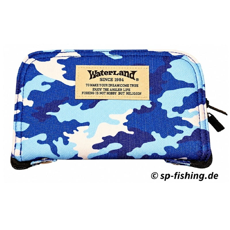 Waterland Spoon Wallet Tasche in Camouflage-Design, langlebige Stofftasche mit Platz für Geld und Karten, stilvoll und praktisch.