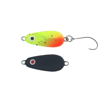 Perfekte Angelrute mit Bullshark Spoon 3g von Perfect-Fishing, silberfarbener Löffel zum Angeln, detailreiche Darstellung