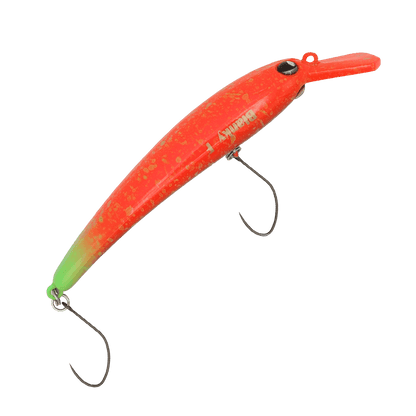 ROB Lure Blanky 65F EM04 wobbler in vibrant colors, showcasing its detailed design and realistic features for fishing.