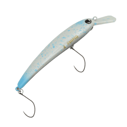 ROB Lure Blanky 65F EM05 wobbler in vibrant colors, showcasing its intricate design and realistic features.