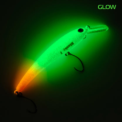 Rob Lure Blanky 65F FA02 Wobbler mit Leuchteffekt, detailreiche Oberfläche und flexible Bewegung im Wasser.