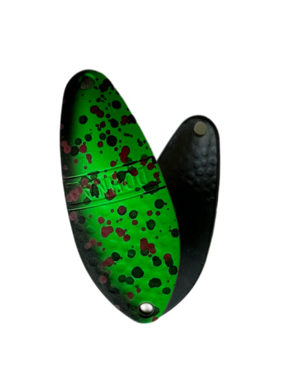 Silberner Angelblei Spoon von Angler´z System Antem Dohna DDG 2023-11, detailreiche Oberfläche, zum Angeln geeignet