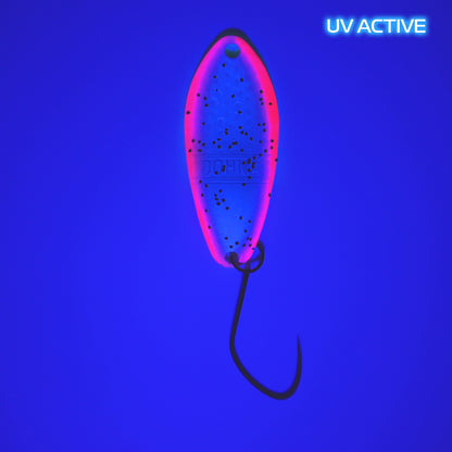 Angler´z System Antem Dohna FA03 Angelblei in Silber, abgebildet von vorne mit UV-Beschichtung, für Angelfreunde