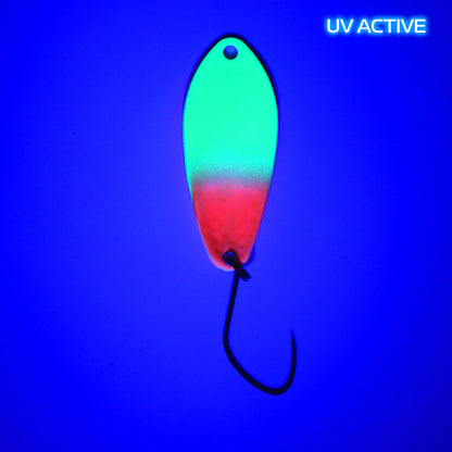 Angler'z System Antem Dohna FA03 Angelblei, runde Löffelform, Rückseite mit UV-Beschichtung, für Angelfischerei