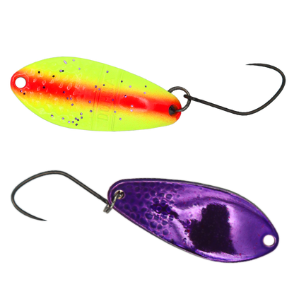 Angler'z System Antem Dohna FA05 spoon with a metallic finish and realistic fish design, ideal for fishing enthusiasts.