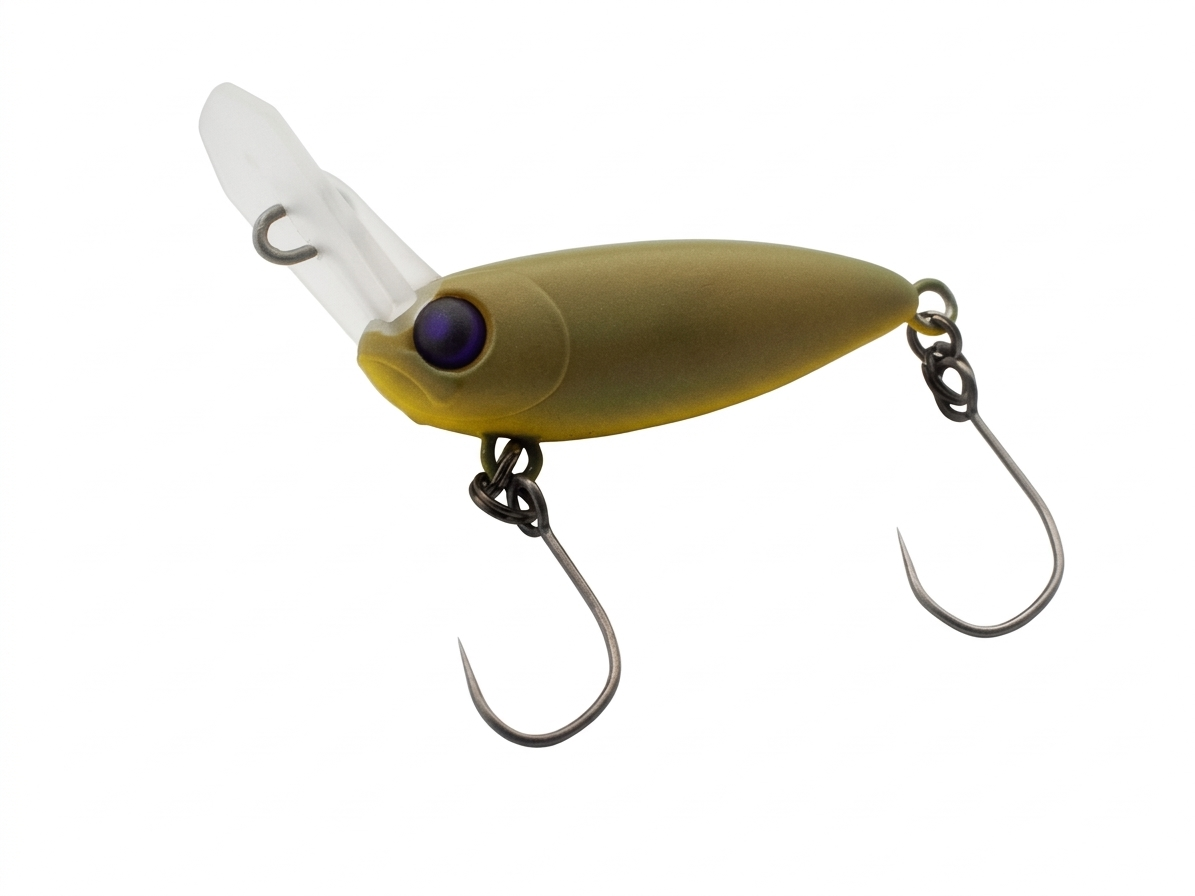 Rodio Craft USSA XS #10 Wobbler, detailreiche Angelköder in leuchtender Farbe auf weißem Hintergrund.