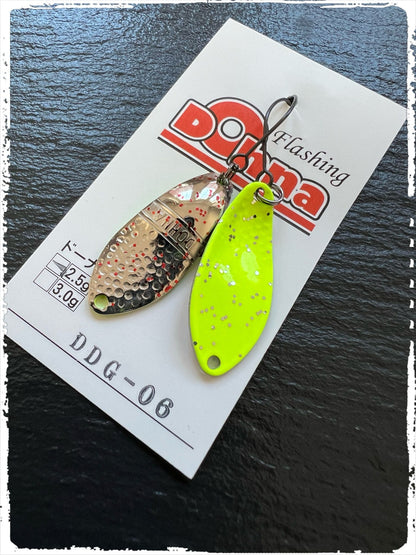 Angler´z System Antem Dohna DDG 2022-06 Angelblei, silberner Spoon mit rot-weißen Akzenten für Angeln.