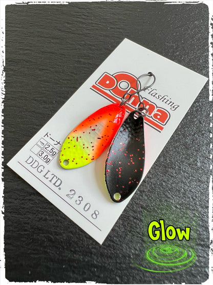 Angler'z System Antem Dohna DDG 2023-08 spoon in metallic finish, showcasing its curved design and sharp hook.