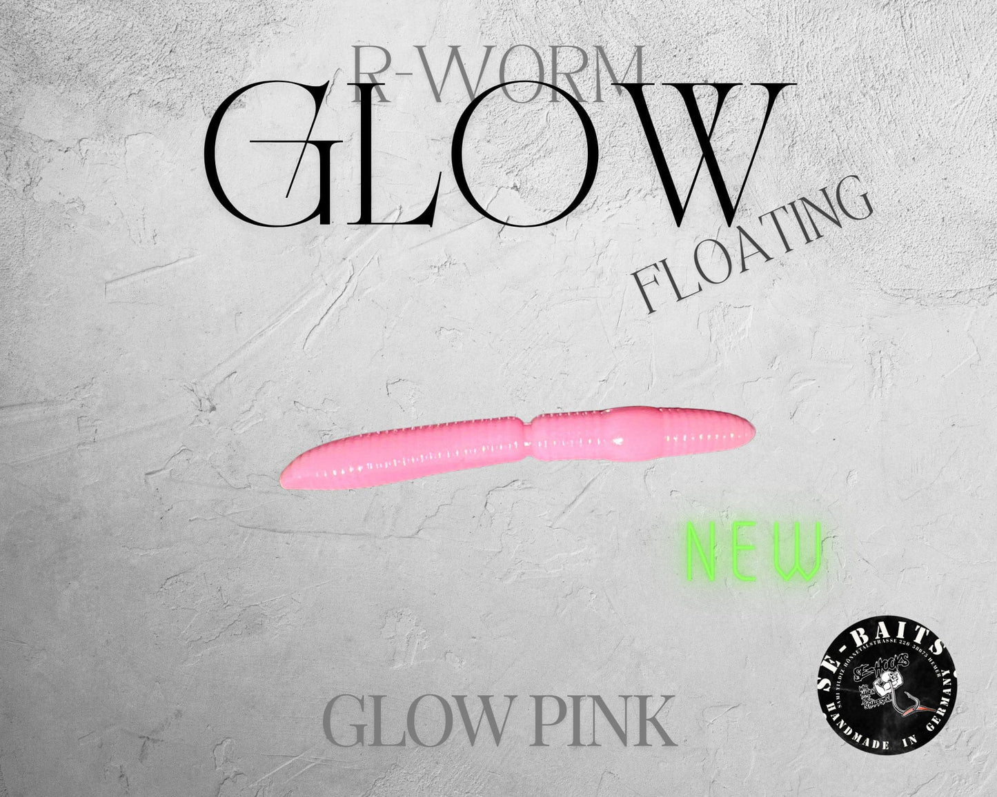 SE-BAITS R-WORM GLOW EXTREME FLOATING