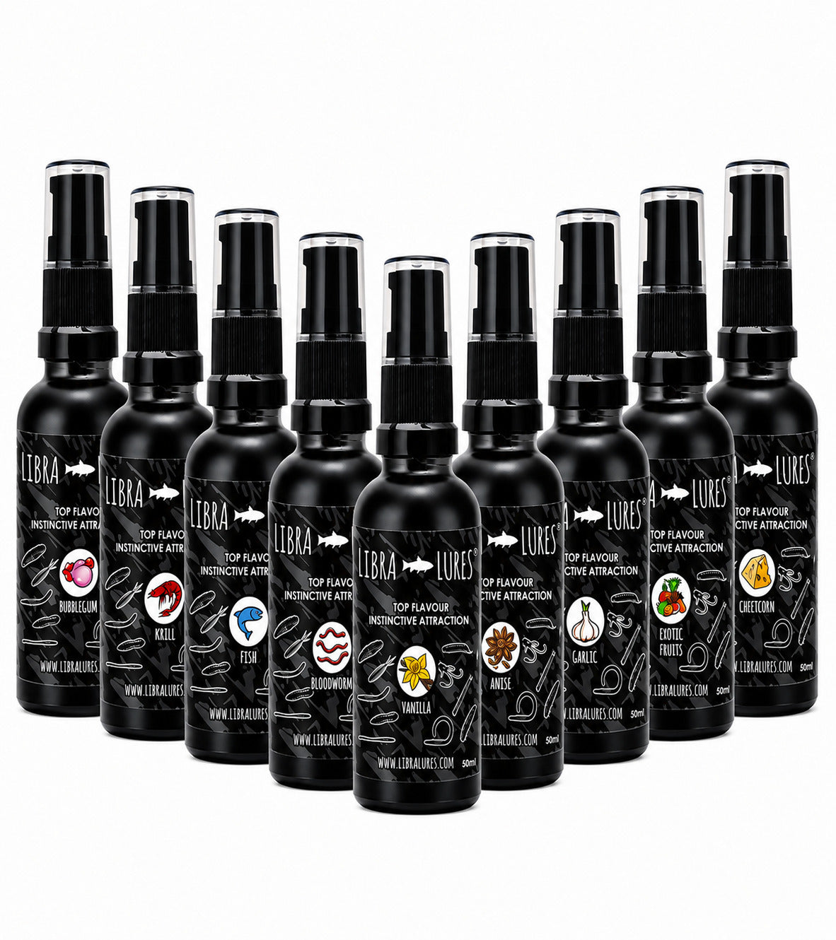 Libra Lures Aroma Spray Flavour Attractant in Sprayflasche, lockeres Flavour für Köder und Angelzubehör