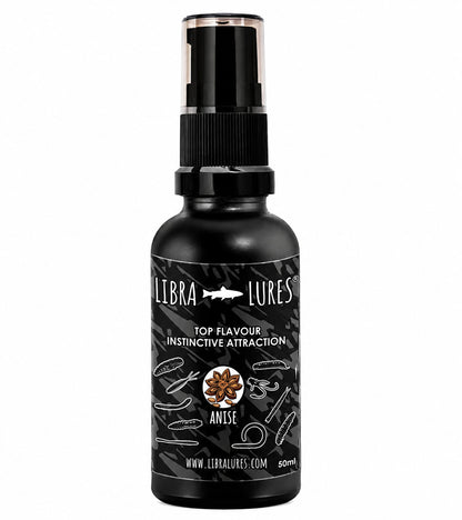 Libra Lures Aroma Spray Anis, Lockstoff für Angeln, verführerischer Geschmack und Duft, beugt Fische an