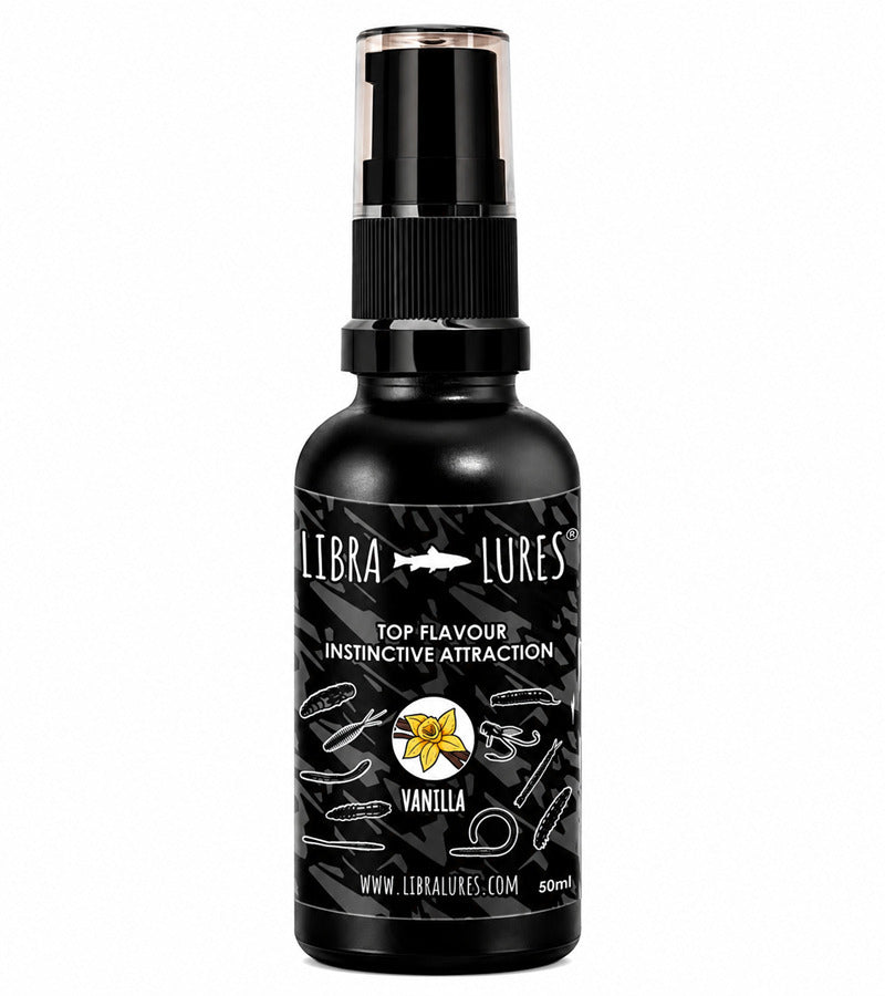 Libra Lures Aroma Spray Vanille, Duftstoff und Lockstoff für Fischangeln, Flavour Attractant in Sprayform