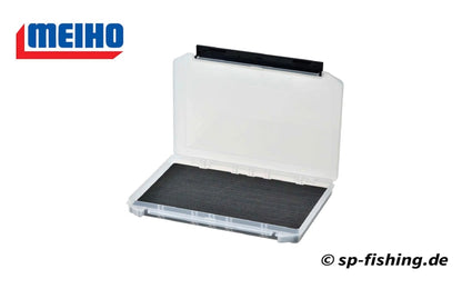 Meiho SC-3010 Tackkbox mit schlankem Design, mit Angelköder-Halter und Fächern für Angelausrüstung, in natürlicher Ansicht