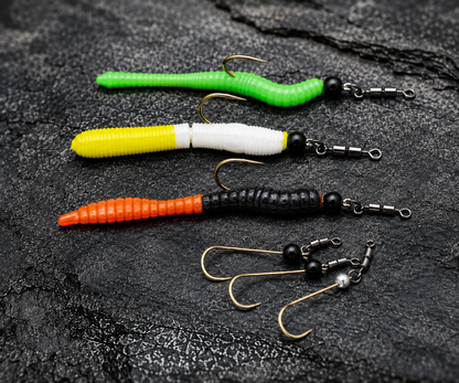 Soorex Pro Hooks Flutter Rig 2.0 Haken mit Tungsten Perle