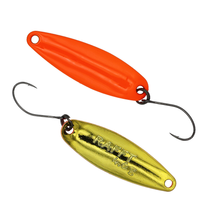 Fangenswert RAFFT spoon in EA05 color, showcasing its sleek design and vibrant finish against a neutral background.