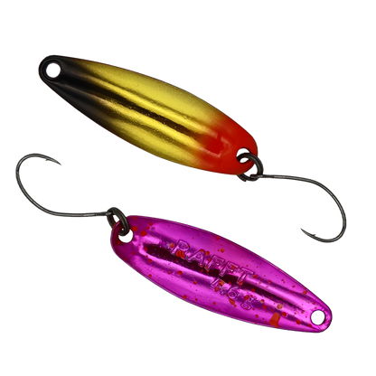 Fangenswert RAFFT spoon in EA08 color, showcasing its sleek design and vibrant finish.