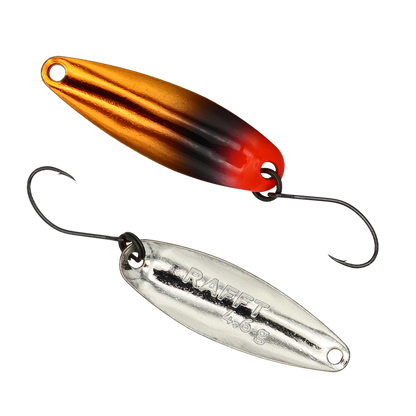 Fangenswert RAFFT spoon in vibrant colors, showcasing its design and details for fishing enthusiasts.
