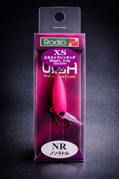 Rodio Craft USSA XS #12 Wobbler, bunte Angelköder mit leuchtenden Farben, zum Angeln auf Forellen und Raubfische.
