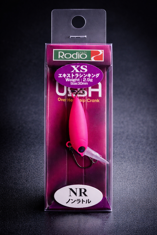 Rodio Craft USSA XS #12 Wobbler, bunte Angelköder mit leuchtenden Farben, zum Angeln auf Forellen und Raubfische.