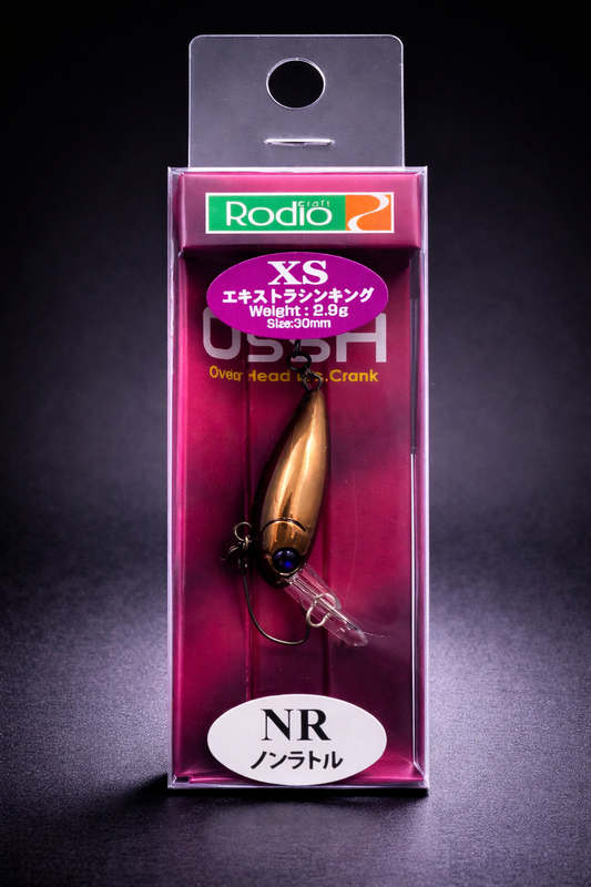 Rodio Craft USSA XS #8 Wobbler, detailreiche Angelköder mit leuchtender Oberfläche für Forellen und Raubfische