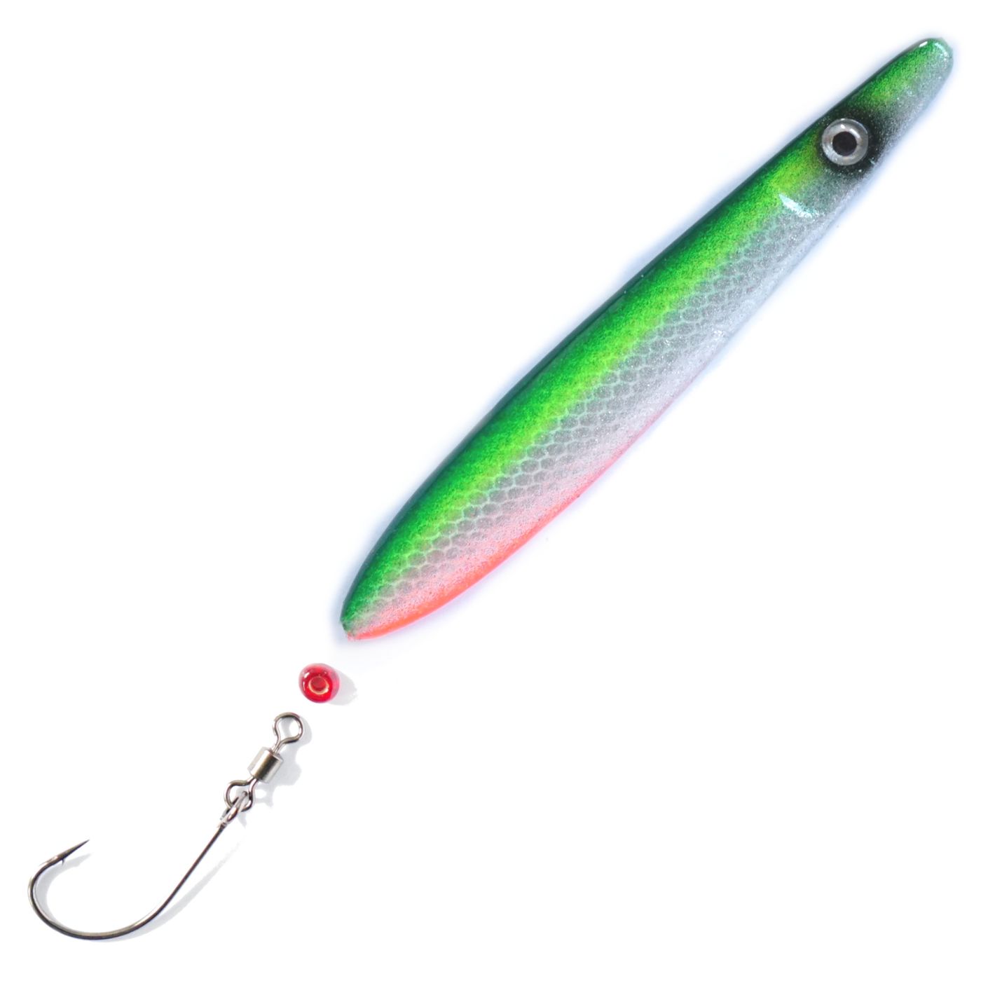 Troutwerk Inlineblinker 16g Meerforellenblinker, silberfarben, 7,4 cm lang, für Meerforellenangeln, metallisch glänzend