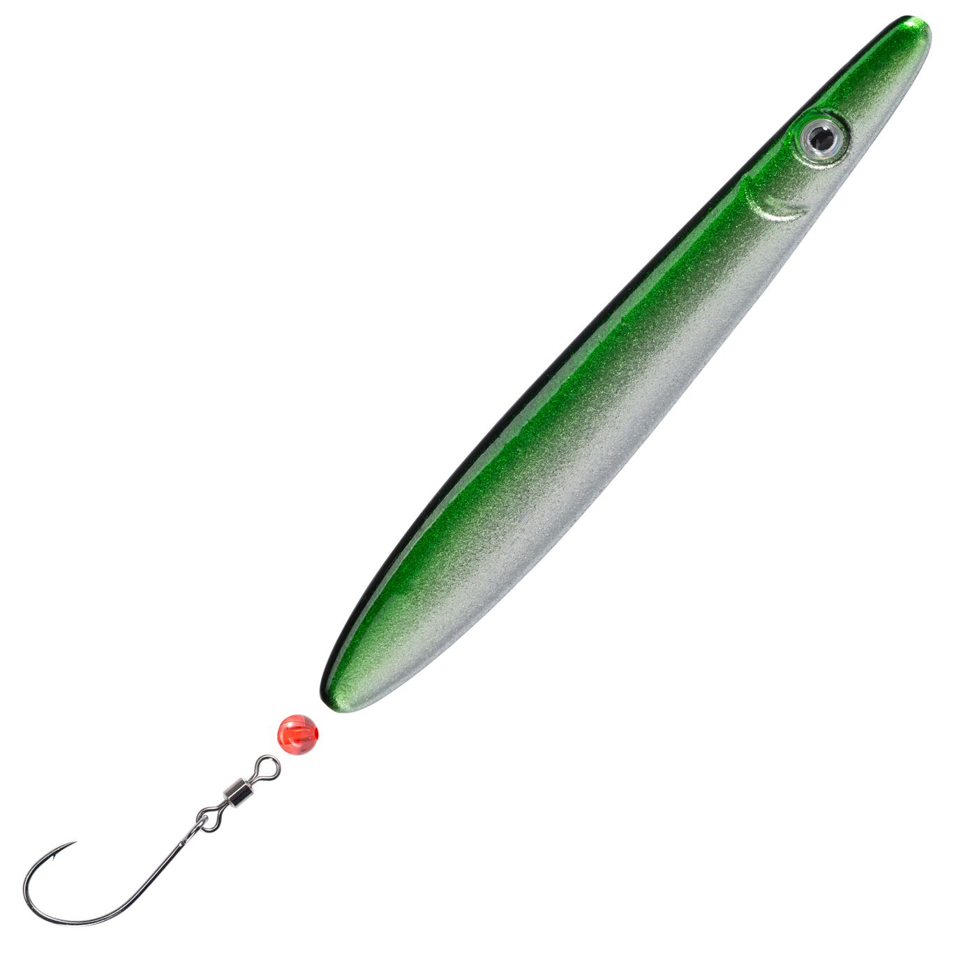 Troutwerk Inlineblinker 16g Meerforellenblinker, 7,4 cm, gelb-orange, für Meerforellenangeln, mit beweglichem Haken