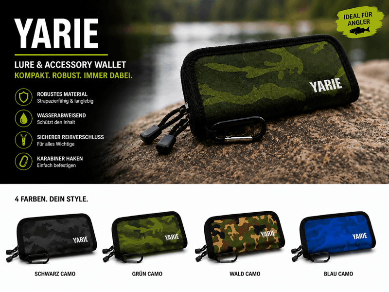 Yarie Spoon Wallet Tasche aus Leder mit Kartenfächern und Reißverschluss, braun, langlebig und stilvoll für den Alltag.