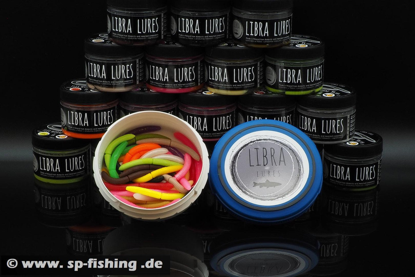 LIBRA LURES FATTY D´WORM 65mm Aroma Käse / Knoblauch / Krill - SP-Fishing
