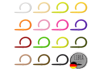 LIBRA LURES FLEX WORM 95mm Aroma Käse - SP-Fishing