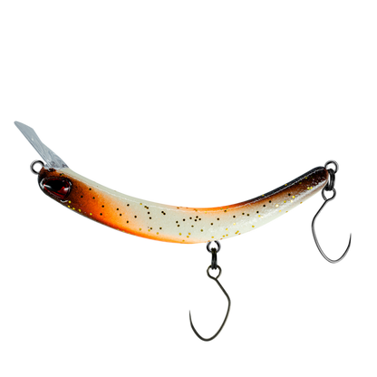 PROBAITS Tumbling Banana Wobbler – Forellen Crankbait Overhead Lip-Crank 10434 GLOW