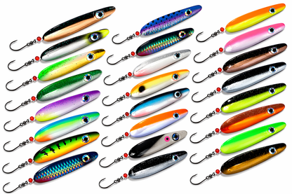 Troutwerk Inlineblinker 22g Meerforellenblinker in leuchtender Farbe, geeignet für das Angeln auf Meerforellen.