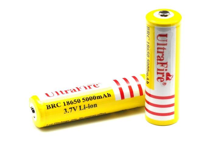 UltraFire 18650 Lithium Ionen Akku BRC 3,7V 5000 mAh + Ladegerät - SP-Fishing
