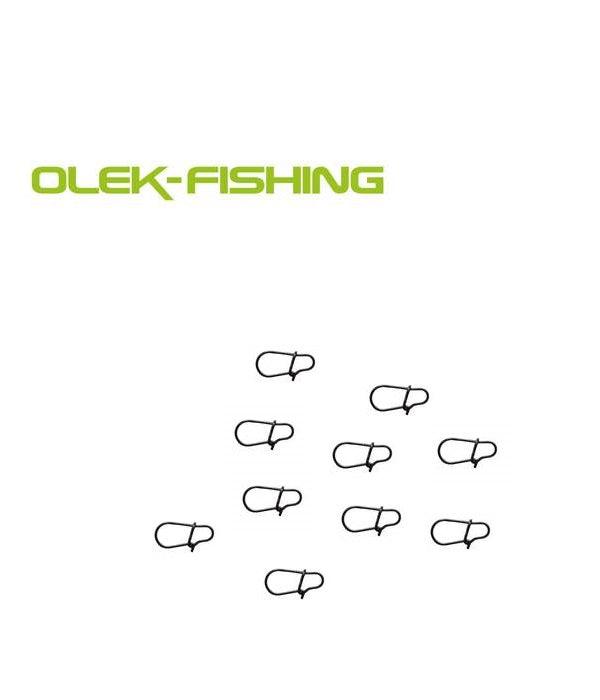 OLEK-Fishing Snap D Karabiner Extra in Matt Schwarz - SP-Fishing