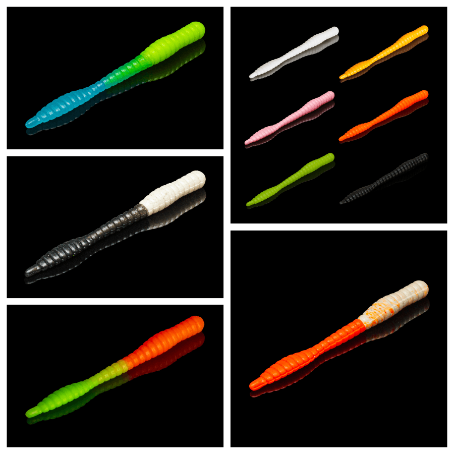 Worm 55mm Per Trota FAT D'WORM - 55mm, Per Trota E Pesci D'acqua - Foto 3