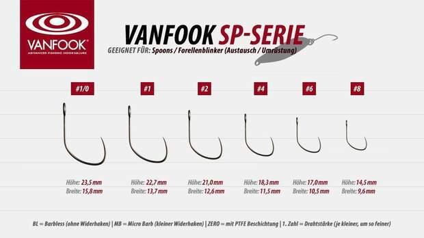 VanFook SP-41BL Einzelhaken für Spoon/Blinker - SP-Fishing