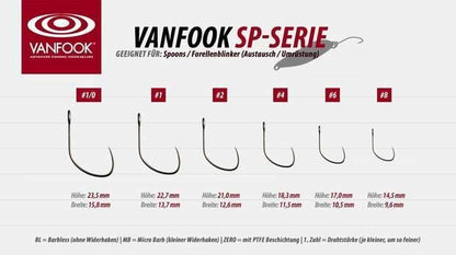 VanFook SP-41BL Einzelhaken für Spoon/Blinker - SP-Fishing